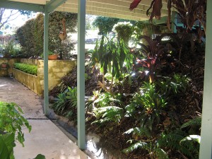 Front courtyard / breezeway – before