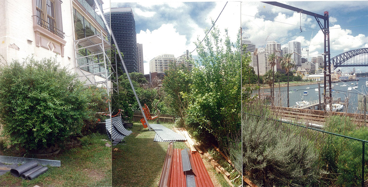 Lavender Bay – harbour-front garden – before